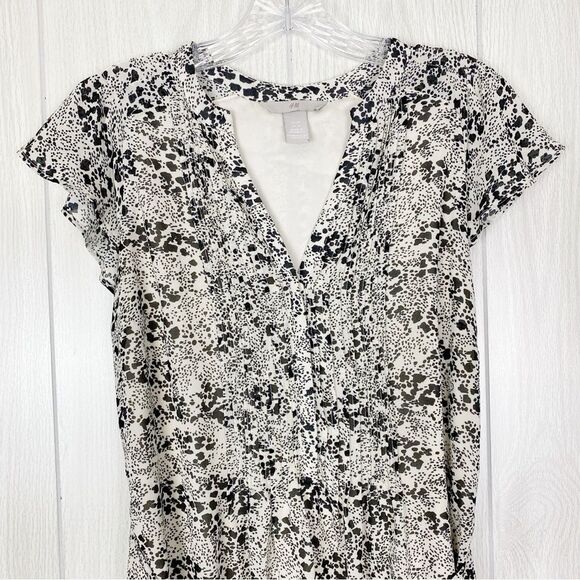 H&M | Black & White Patterned Mini Dress Size XS - Picture 3 of 15